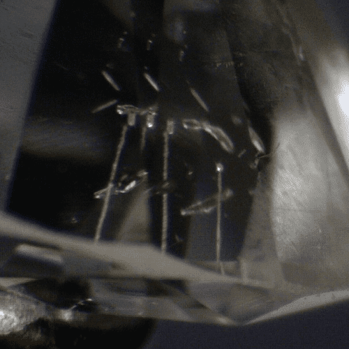 Laser Drilled Diamond