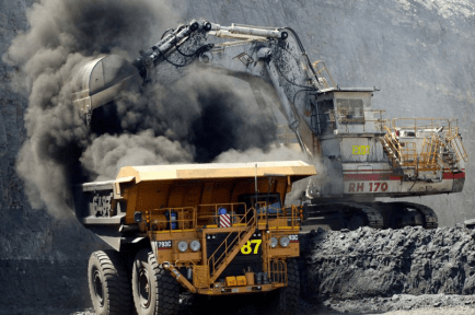 Two machines causing air pollution in the environment.