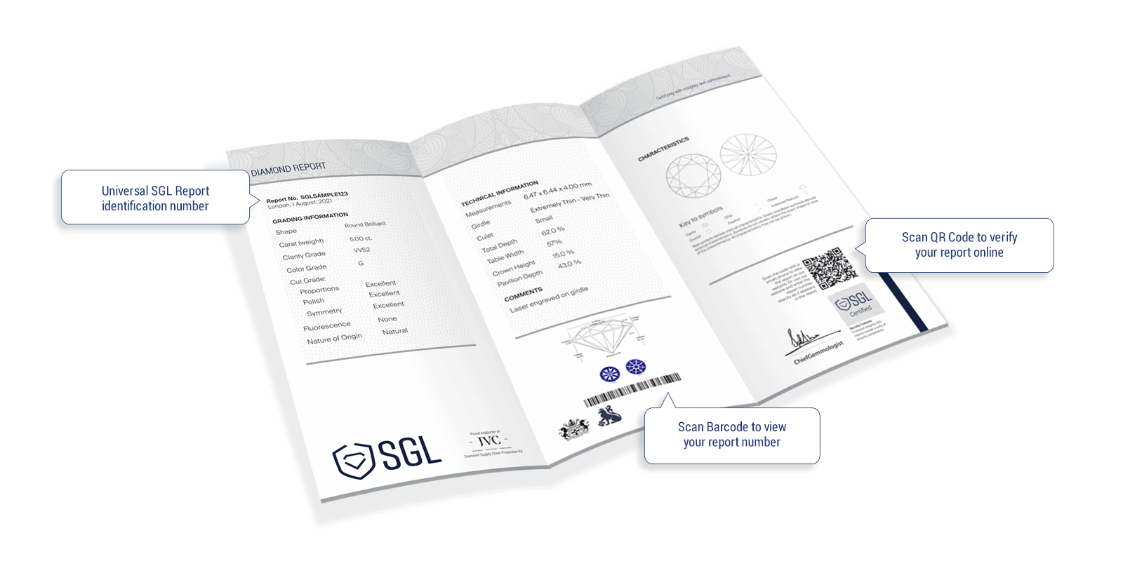 Diamond Certification Diamond Grading Reports - SGL Labs💅 Experimente a ...