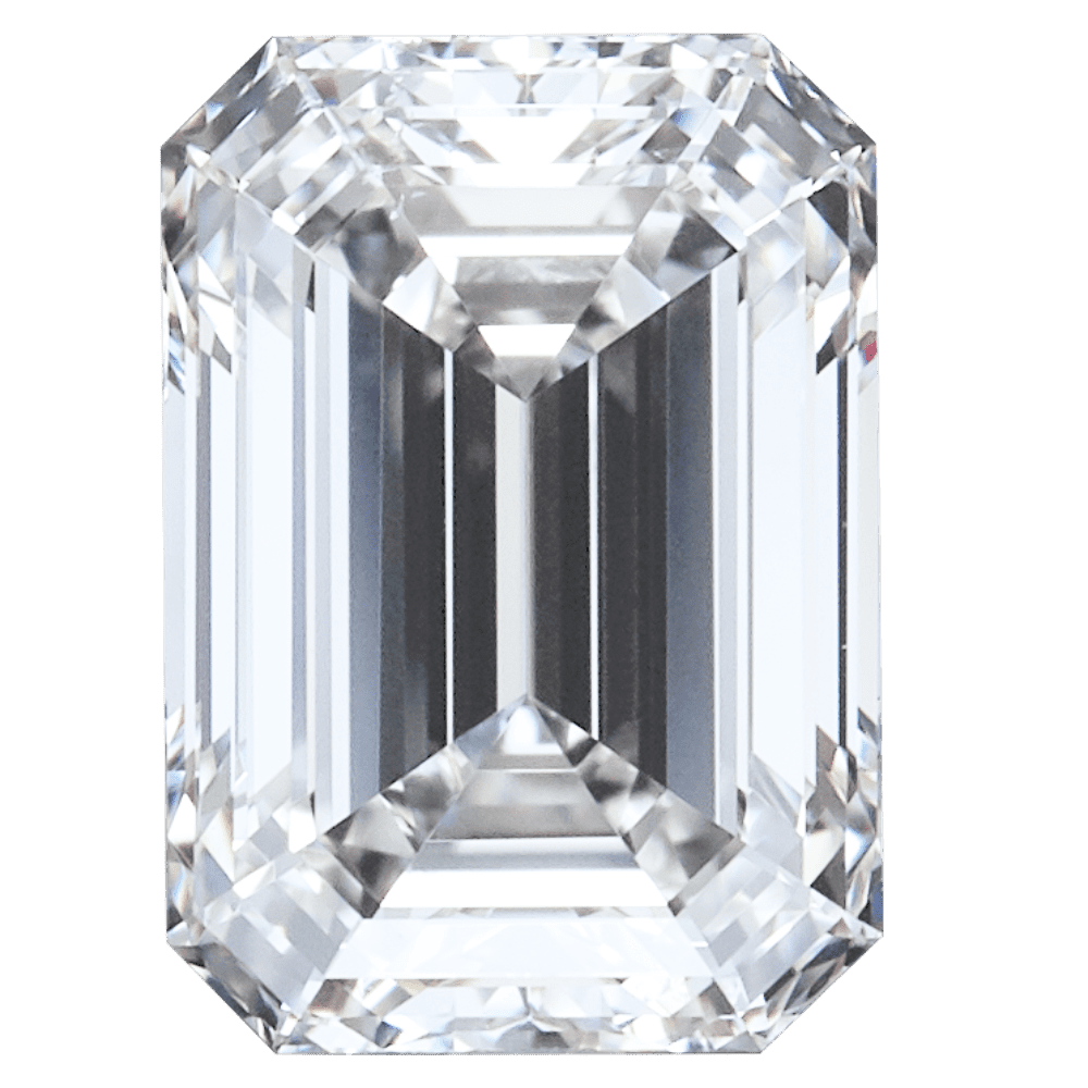 A big square share emrald shaped diamond.