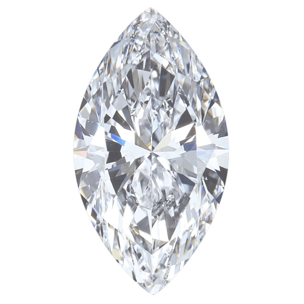 A modified brilliant-cut, marquise diamond which has a football-shape.