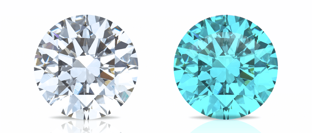 With the help of UV light test once can identify if a diamond is real or fake.