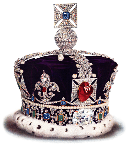 The imperial state crown was created for the coronation of King George VI in 1937. It’s embellished with 2,862 brilliant-cut diamonds, 11 emeralds, 17 sapphires and 269 pearls. In 1967, the queen wore the crown for the first time for her coronation.