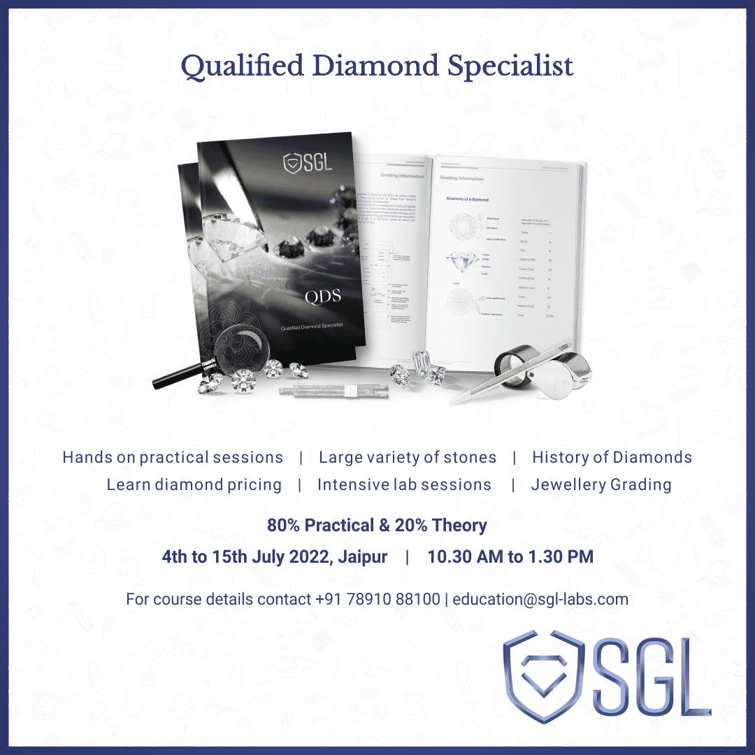 Post on QDS course which is scheduled in Jaipur from 4th July to 15th July 2022.