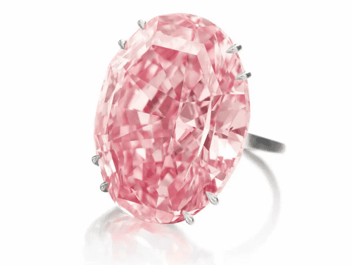 The Pink Star diamond is one of the largest internally flawless vivid pink diamonds.