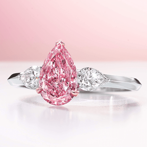 The Graff Pink diamond is a fancy intense pink diamond and is among the top 2% of diamonds with a grading type of IIa. 