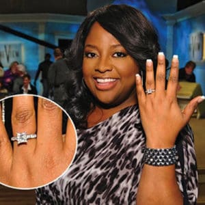 Sherri Shepherd's engagement ring (princess cut).