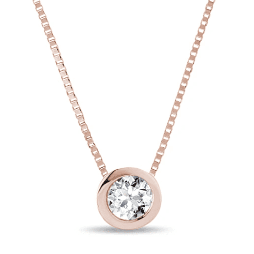 A diamond pendant is classic, stylish and eye-catching. It indeed makes a perfect valentine gift.