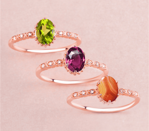 August Birthstone - Peridot, Spinel, and Sardonyx